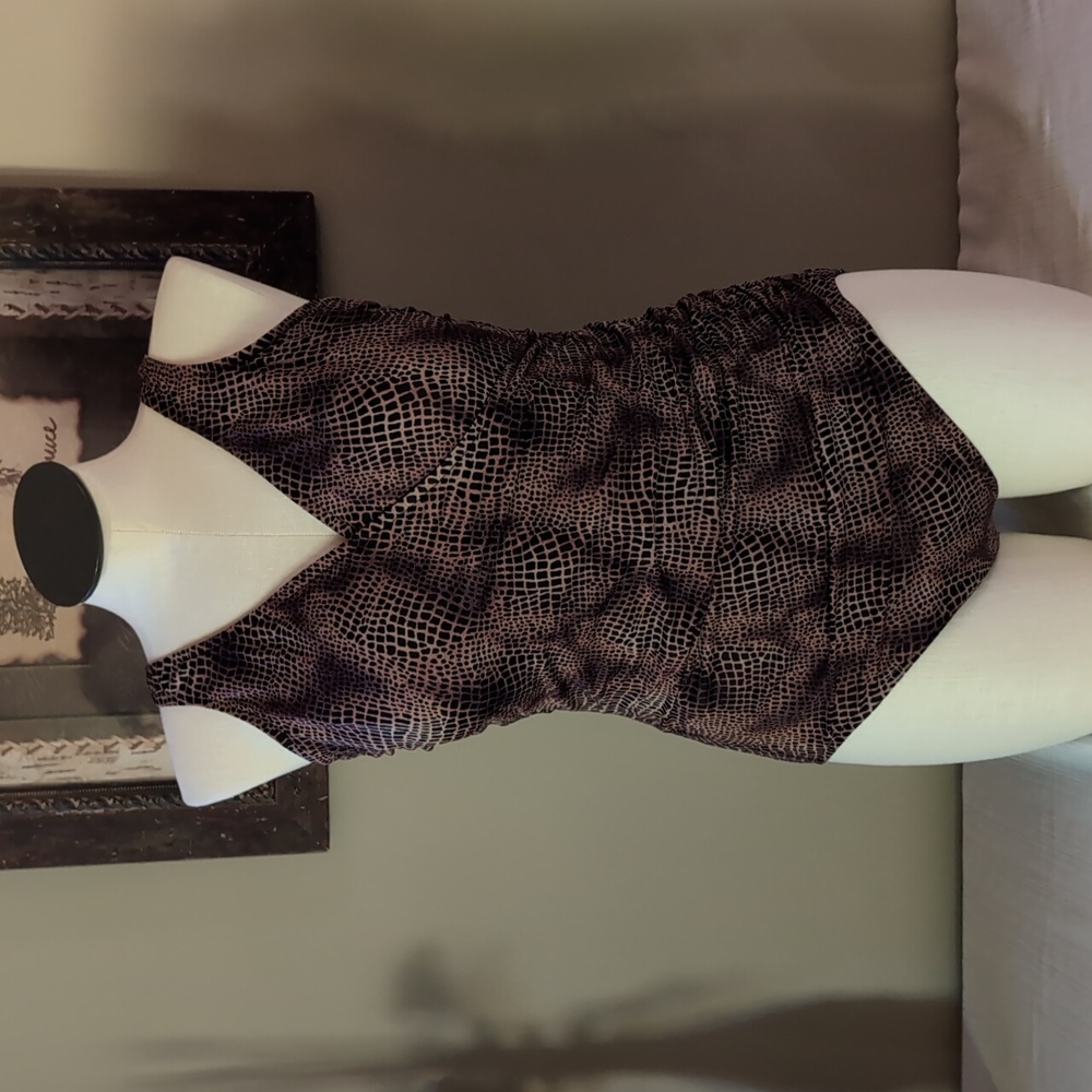Sz 16 Animal Print One-piece Swimsuit